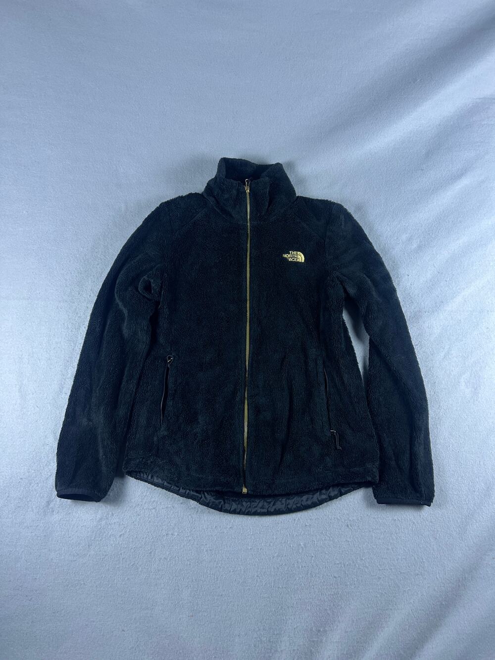 The North Face Fleece Jacket Womens S Black Full Zip High Pile Plush Soft Warm